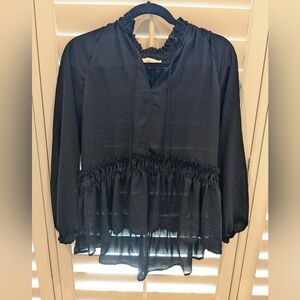 Loft Black Blouse